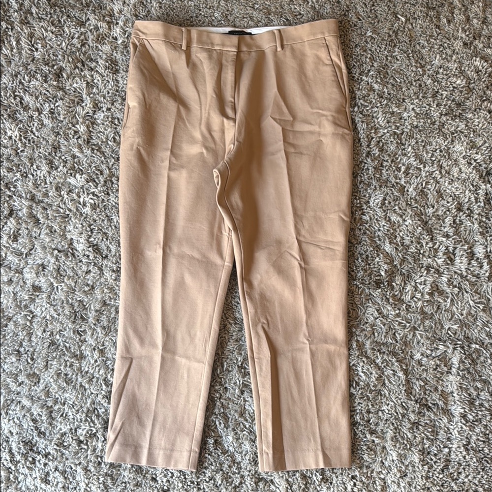 Ann Taylor Tan Ankle Cropped Pants